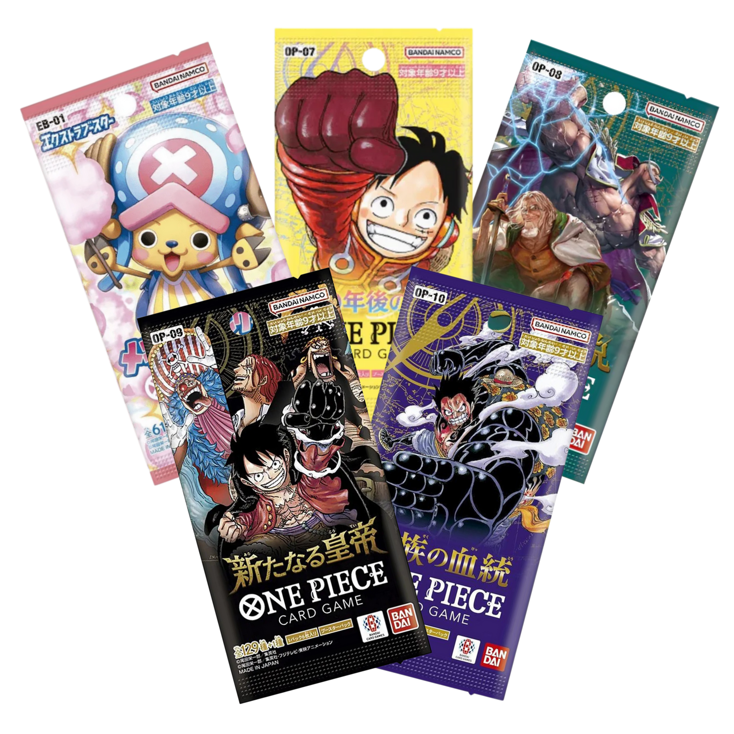 Mystery Pack 5 Sobres One Piece - Japonés 🇯🇵